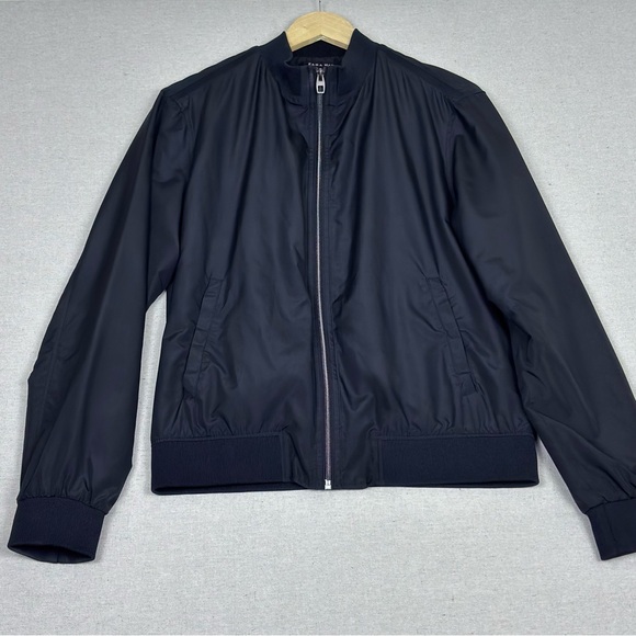 Zara Man Black Bomber Jacket Size L - Picture 2 of 8